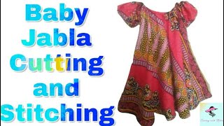 Baby Jabla Frock Cutting and Stitching