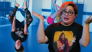 I Tried Aerial Yoga // Gym Brat | Snarled