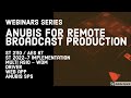 Anubis for broadcast remote production AES67/ST2110 (English)