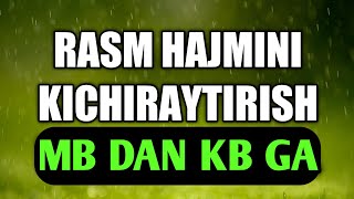 RASIMLAR HAJMINI KICHRAYTIRISH // RASMLAR MB TINI KICHRAYTIRISH // QIZIQARLI UZ