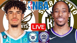 LIVE: CHARLOTTE HORNETS vs SACRAMENTO KINGS | NBA | PLAY BY PLAY | SCOREBOARD