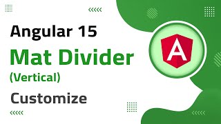31) Mat Divider (Vertical) Customize in Angular 15 | angular material | angular 15 tutorial