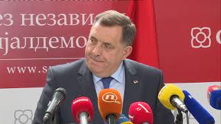 Konferencija za novinare /// Milorad Dodik predsjednik SNSD