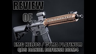 Review Of EMG Helios / CYMA Platinum QBS Daniel Defense DDM4 Airsoft AEG Rifle