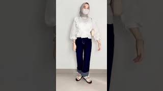 Fashion ootd hijab casual style outfit yang simple bisa buat remaja, kerja maupun kondangan