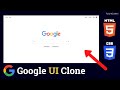 How to Build Google Clone using HTML & CSS - For Complete Beginners