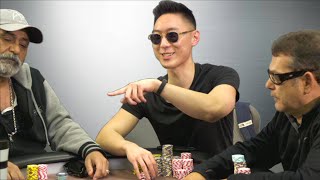 Massive Pot with Flopped Set vs. Turned Flush ♠ Live at the Bike!