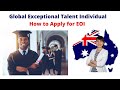 Global Talent Taskforce - How to Apply for Expression of Interest (Individual Stream)