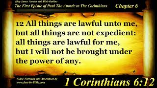 1 Corinthians Chapter 6 - Bible Book #46 - The Holy Bible KJV Read Along Audio/Video/Text