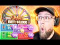 BIG $3000 BETS ON CRAZY TIME LIVE GAME SHOW!