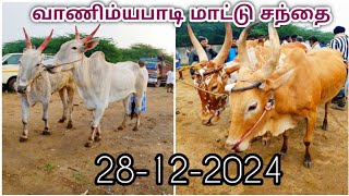 28-12-2024/Vaniyambadi cowmarket / வாணிம்யபாடி மாட்டு சந்தை