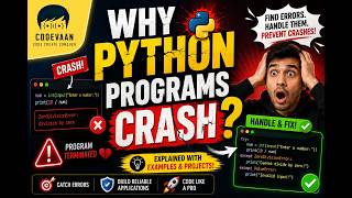 STOP Your Python Programs from Crashing! | Python Exception Handling Explained in 10 Minutes