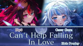 Gura \u0026 IRyS sing - Can't Help Falling In Love by Elvis Presley (Duet) [1000 SUBSCRIBER SPECIAL]