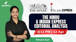 The Hindu Editorial Analysis for IAS and EPFO 2021 | 12 April | Himani Suri || Gradeup