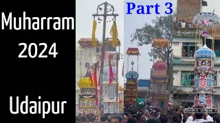 Udaipur Muharram 2024 Part 3 @udaipurmuslimviews666#taziya #aashura #udaipur #imamhussain #karbala