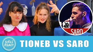 Girls React - TIONEB vs SARO   Grand Beatbox LOOPSTATION Battle 2017   FINAL. Reaction