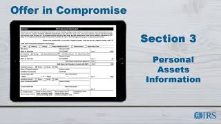 How to Complete Form 433-A (OIC) - Section 3 Personal Assets Information