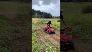 Huge Sends On Kids Quad…👀. #moto #mx #atv #quad #shortsfeed