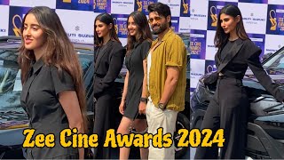 Gadar 2 Fame Simrat Kaur And Utkarsh Sharma Arrives At Zee Cine Awards 2024