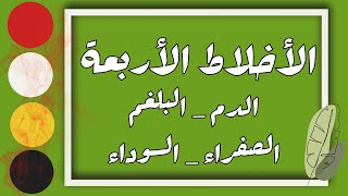 ما هي الأخلاط الأربعة؟ الدم البلغم الصفراء والسوداء. (إجمالا). منقول عن الدكتور هاني البطل