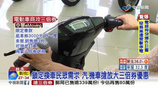 車商搶三倍券財! 買車抵萬元.送配件金│中視新聞 20200720