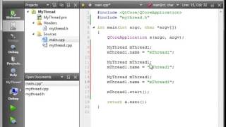 C Qt 28 QThread part 1 creating a thread