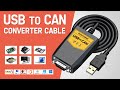 USB to CAN Converter Cable for Raspberry Pi Jetson Nano Tinker Board Desktop Laptop