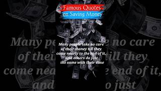 Famous quotes on money saving #shorts #quotes #viral