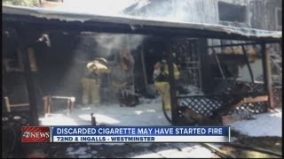 Cigarette suspected cause of house fire