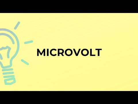 What is the symbol for microvolt?