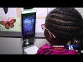 Day care using infrared thermal imaging kiosk to check children for fever