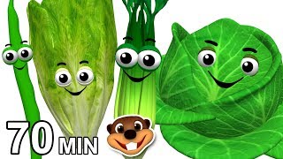 "Green Salad" Healthy Veggie Rhymes | Learn Vegetable Names & Healthy Food Habits, Kids Songs & More