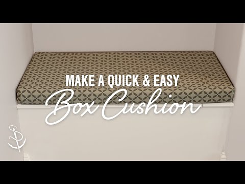 How To Make a Quick and Easy Box Cushion How To Make a Quick and Easy Box Cushion