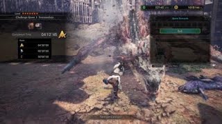 [MHW] Challenge Quest 1: Intermediate Insect Glave solo A rank - 4'12\