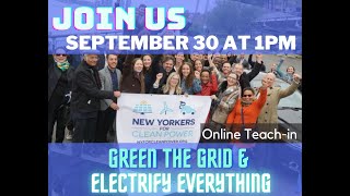 Green the Grid & Electrify Everything Online Teach in 09 30 2021