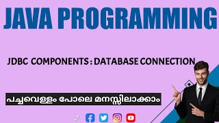 Jdbc components connecting to database|Java Programming|Malayalam Tutorial