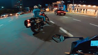 City Night Ride | Motorcycle POV[4K] | SUZUKI GSX R1000/Triumph Street Scrambler | Busan South Korea