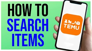 How to Search Items Temu (TUTORIAL)