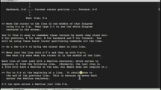 Emacs Tutorial Read Through - Part 1