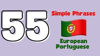 Simple Phrases in European Portuguese- Learning Portuguese is easy