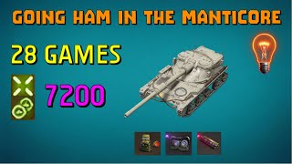 Manticore Insane Session: 7200 Combined for 28 Games