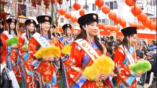 Nagasaki Lantern Festival in Japan 2015.It is a major tradition that colors the winter in Nagasaki.