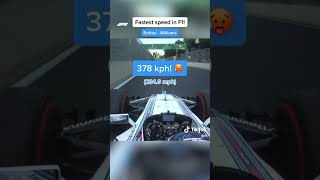 fastest F1 Top Speed ever ( 378km)