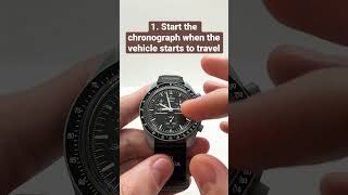 How to use a Tachymeter on a Omega x Swatch Watch