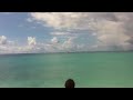 jet plane landing in st. maarten sunset beach bar