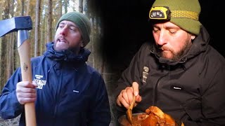 OVER NIGHT BUSHCRAFT – CAMPING IN WILD,SNOW,RAINY RELAX
