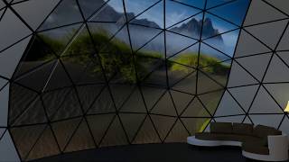 Dome House Interior Biodomes Partial Glazing