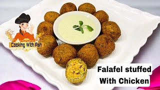 Falafel Stuffed with Chicken #iftarrecipe #iftar #falafel #falafelrecipe