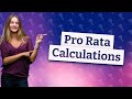 What is pro rata example of calculation?