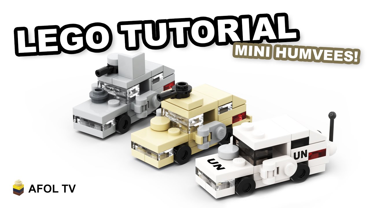 Lego Mini Military Humvees Tutorial 3 Designs Youtube